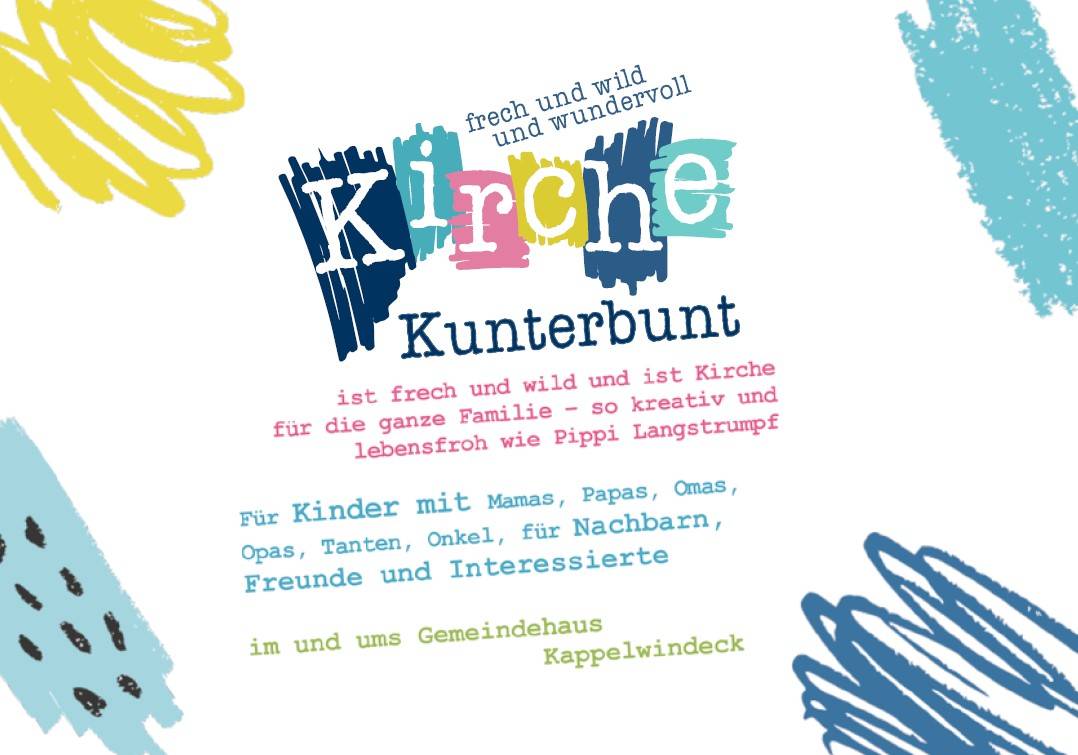 Flyer Kirche Kunterbunt