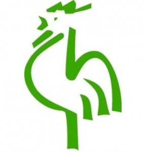 Umweltlogo Gruener Gockel